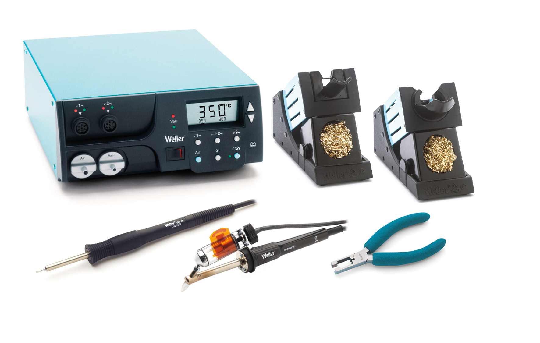 Паяльная станция Weller WR 2000ER, 300Вт, два канала (WR 2, WP 65, DSX 120) (замена T0053380899N)