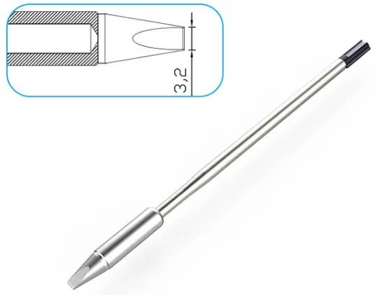 Картридж-наконечник для ST-1509, клиновидный 3.2 х 12мм