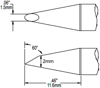 Картридж-наконечник для MFR-H1, миниволна 2.0х11.6мм