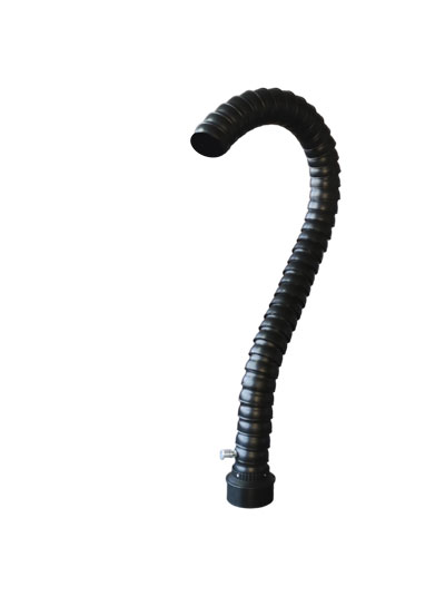 Дымоприемник гибкий антистатический SY 50мм х 1м c регулятором потока без раструба