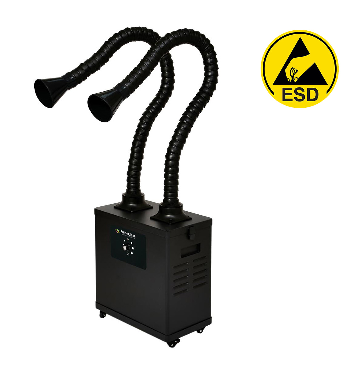 Дымоуловитель антистатический FUMECLEAR FC-1002A с дымоприемниками 2х50мм