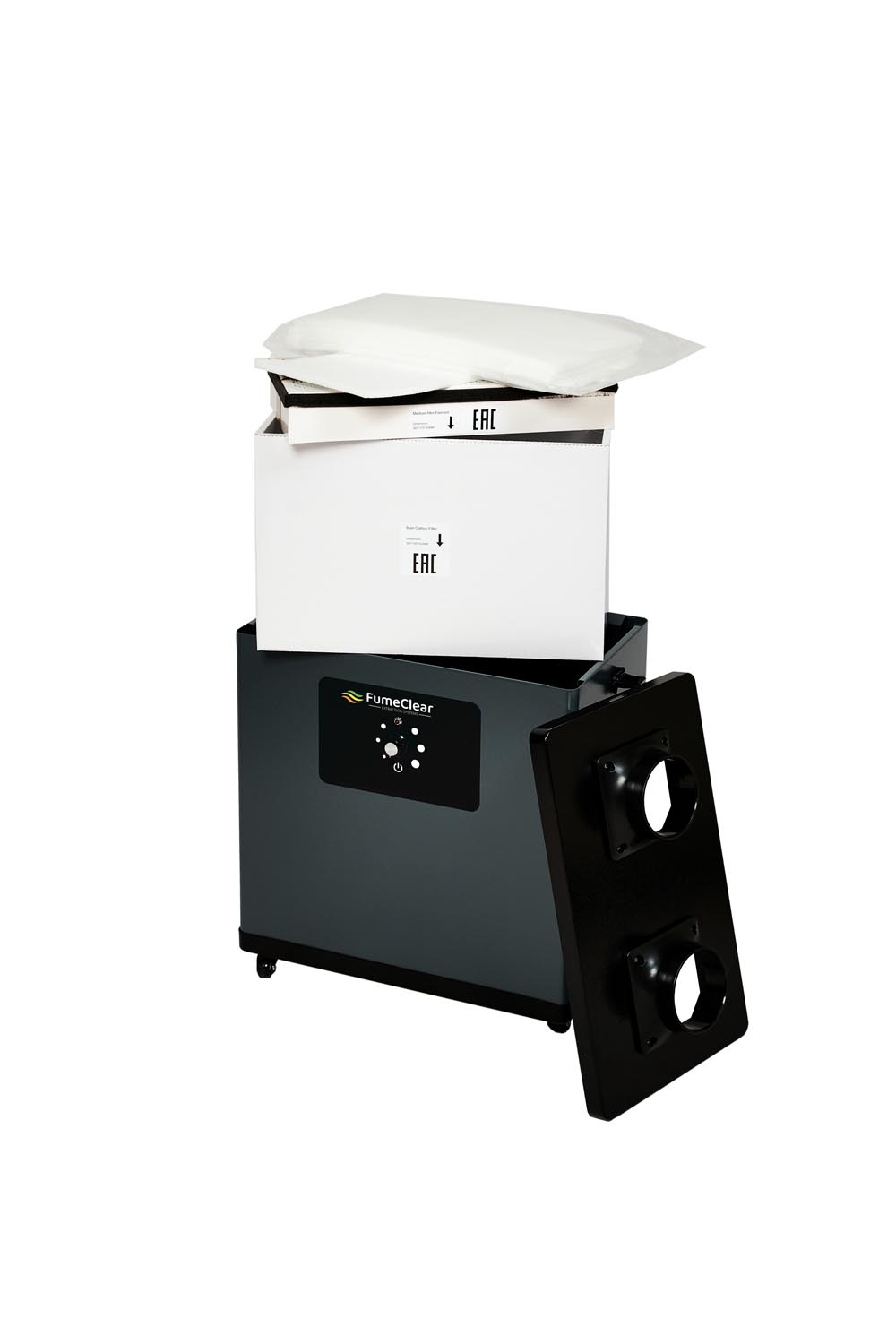 Дымоуловитель FUMECLEAR FC-1002A с дымоприемниками 2х75мм