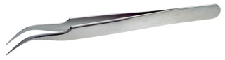 Пинцет TL 7A-SA с тонкими загнутыми кончиками