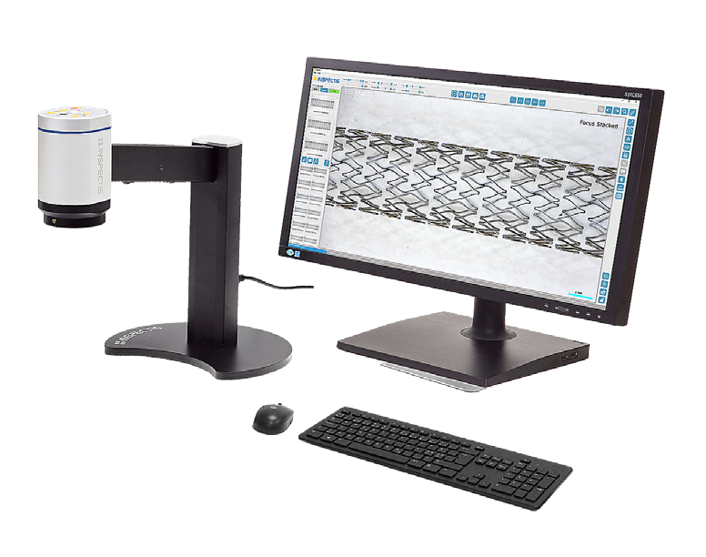 Комплект с видеомикроскопом F35 (штатив с подсветкой, устройство захвата + ПО Basics, USB кабель)