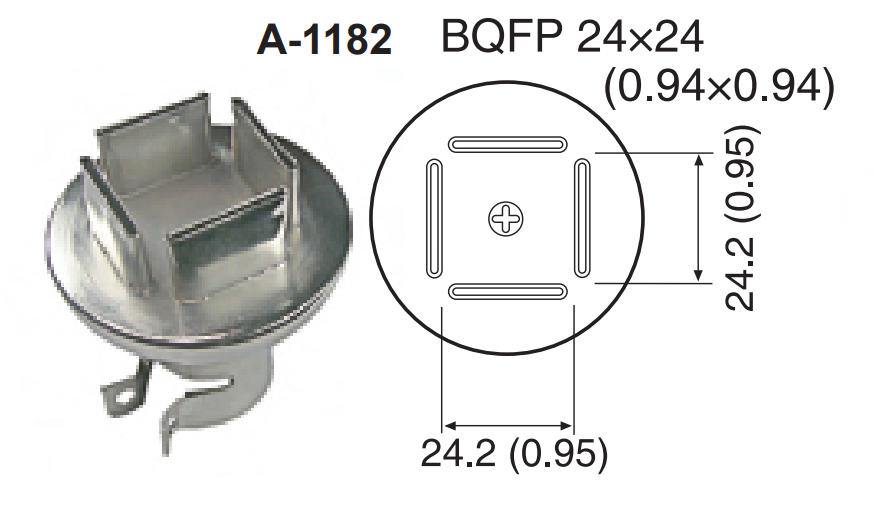 Насадка-сопло A1182, BQFP 24x24мм