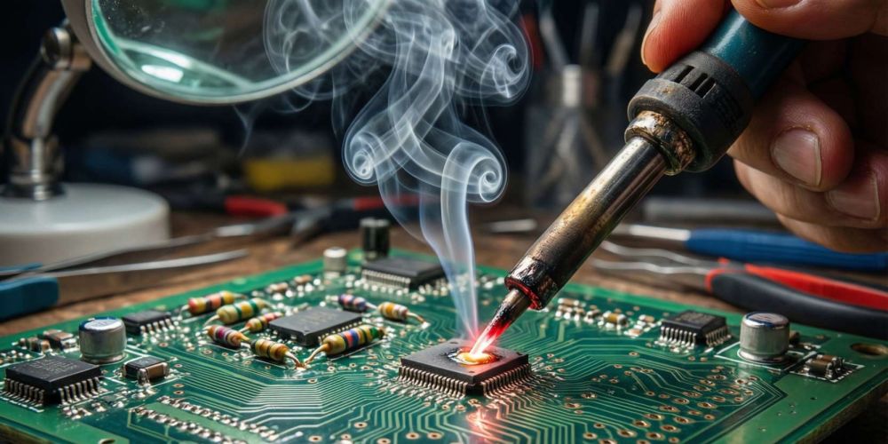 Дым в производстве электроники