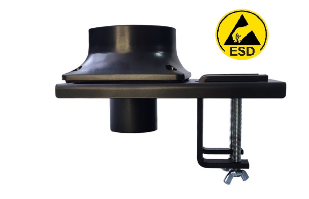 Струбцина антистатическая с адаптером под дымоприемник Fumeclear 50мм для воздуховода 50мм