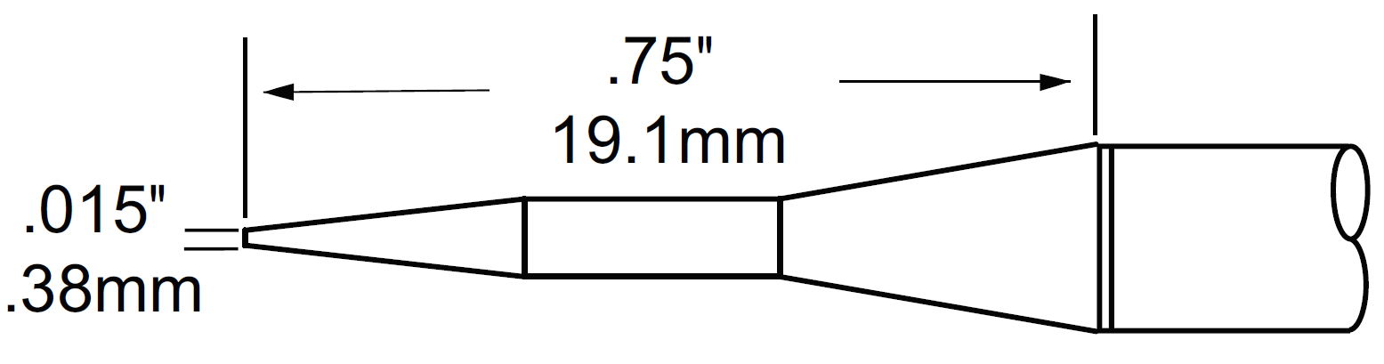 Картриджи-наконечники для MFR-H4, конус, 0.4х19.1мм (пара)