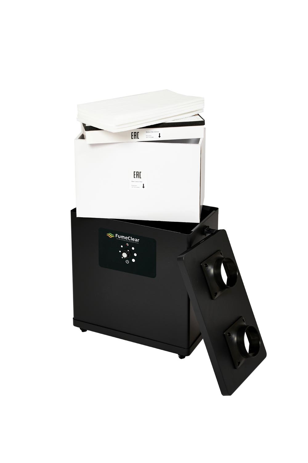 Дымоуловитель антистатический FUMECLEAR FC-1002A с дымоприемниками 2х50мм