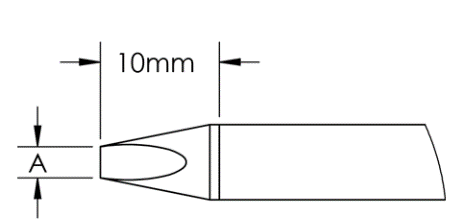Картридж-наконечник GTC клин, 6.0X10.0MM, 40град