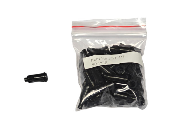 Заглушка картриджа нижняя с резьбой VM черная (50шт)