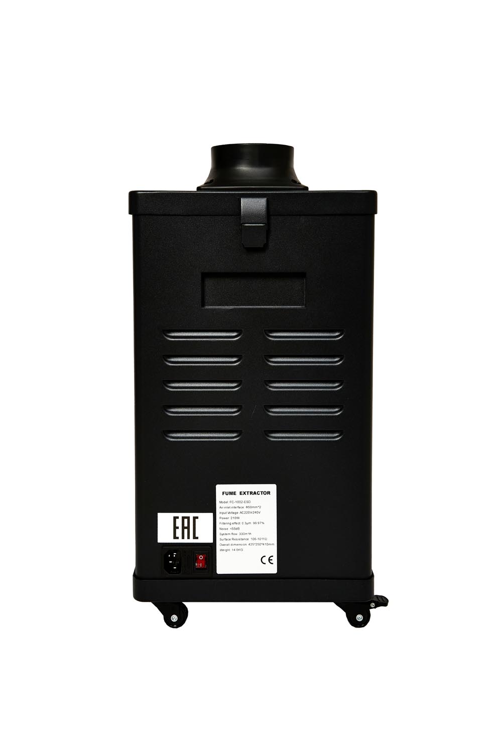 Дымоуловитель антистатический FUMECLEAR FC-1002 с дымоприемниками 2х50мм