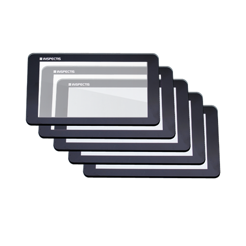 Окна из закалённого стекла (5 штук) INSPECTIS