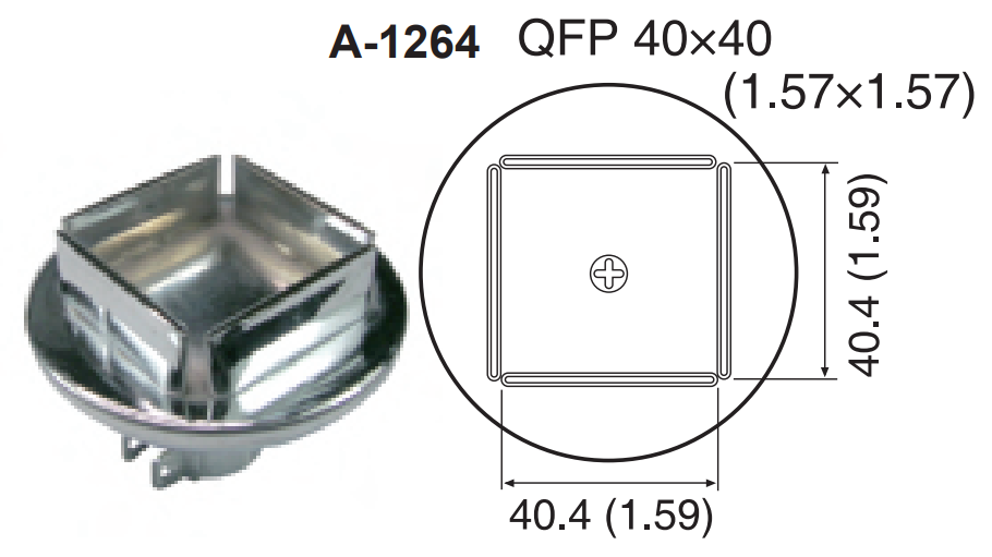 Насадка-сопло A1264, QFP 40x40мм