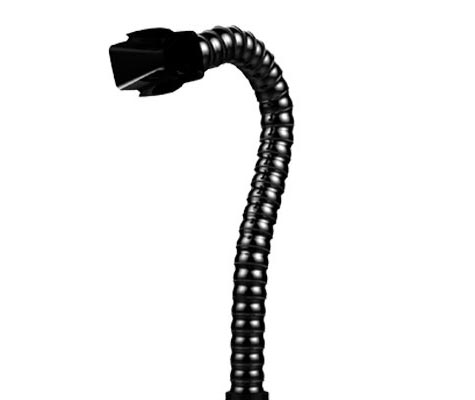 Дымоприемник гибкий 75мм х 1,4м с прямоугольным раструбом