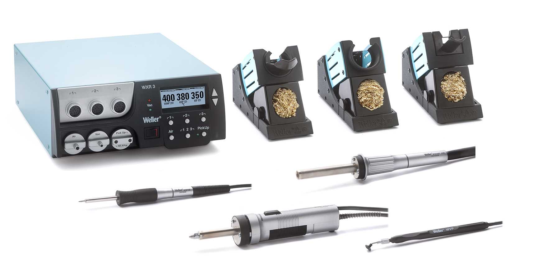 Паяльная станция Weller WXR 3032, 600Вт, три канала (WXR 3, WXDV 120, WXHAP 200, WXP 65, WVP)