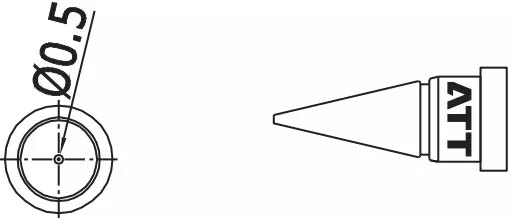 Наконечник для ST-100, конус 0.5мм