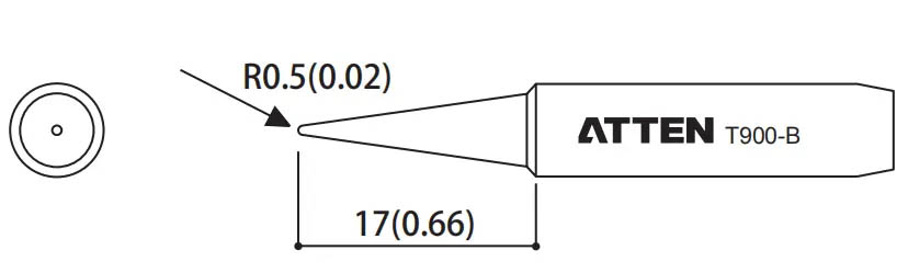 Наконечник для ST-60/80/965, конус 1.0 х 17мм