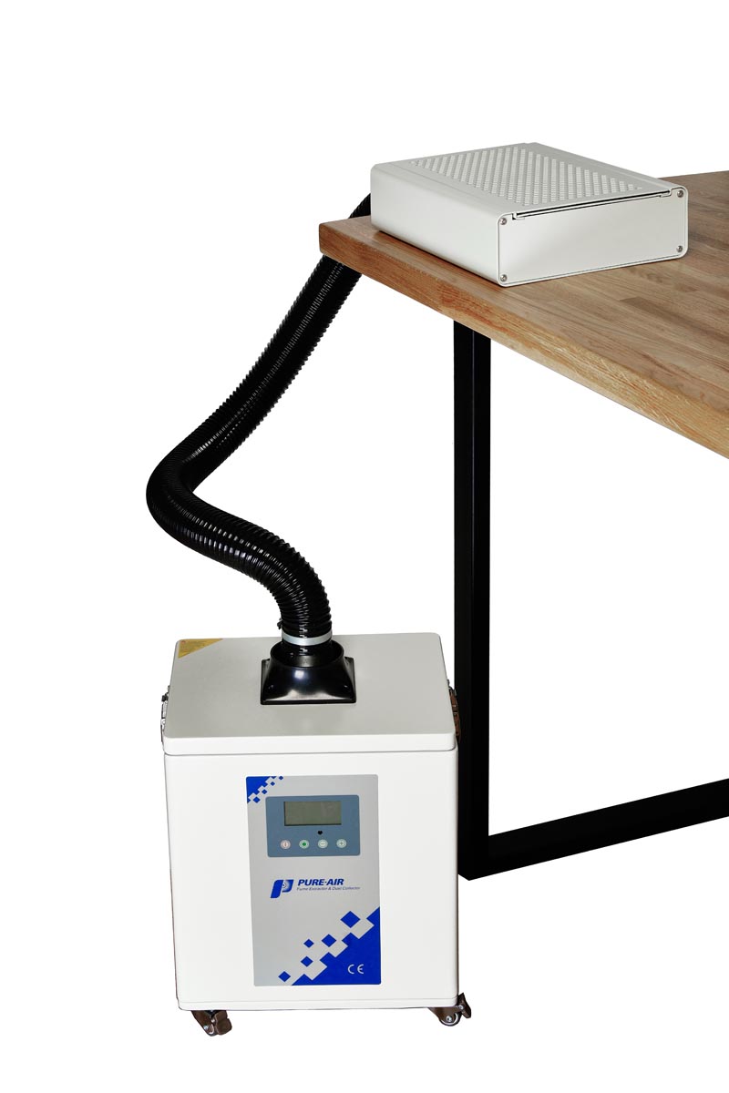 Комплект вытяжки PA-200LD-IQ-W с решеткой (цвет белый)