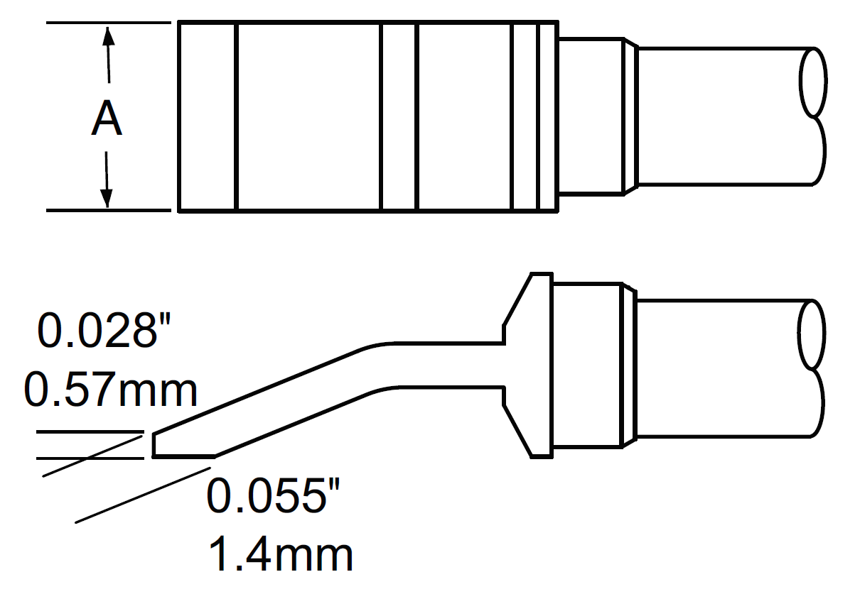 Картриджи-наконечники для MFRH4 шпатель, 20.5мм (пара)
