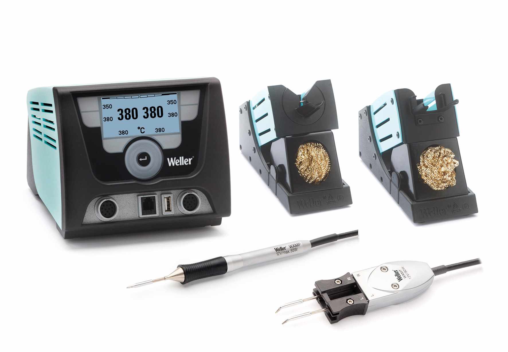 Паяльная станция Weller WX 2021 Set, 255Вт, два канала (WX 2, WXMP, WXMT) (замена T0053422699N)