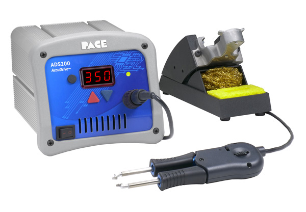 Паяльная станция ADS200 с термопинцетом MT200, с подставкой Setback и наконечниками 1мм