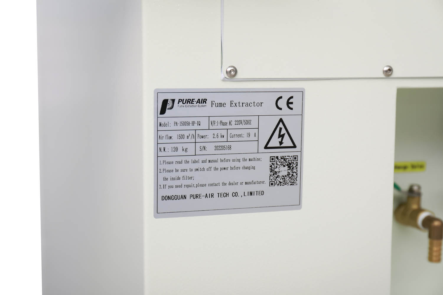 Дымоуловитель PURE-AIR PA-1500SA-HP-IQ-D (150mm)