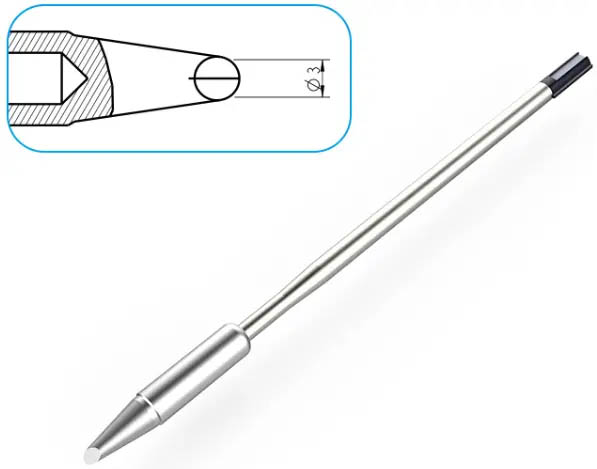 Картридж-наконечник для ST-1509, косой срез 3.0 х 16мм