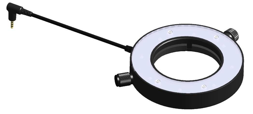 Подсветка кольцевая, со съемным рассеивателем, LED, 5800К, диммер