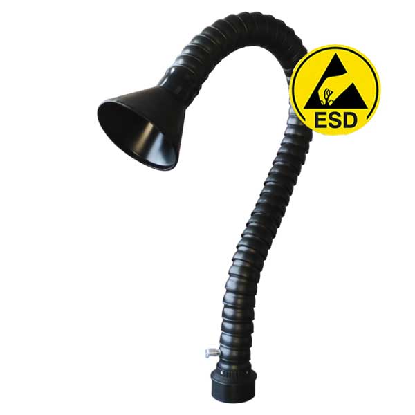 Дымоприемник антистатический гибкий FC 50мм х 1,16м с раструбом - воронкой и регулятором