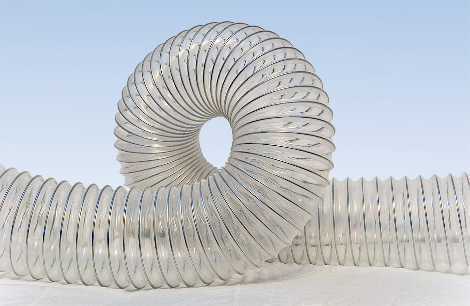 Воздуховод гибкий 50мм, белый, цена за 1м в растянутом состоянии