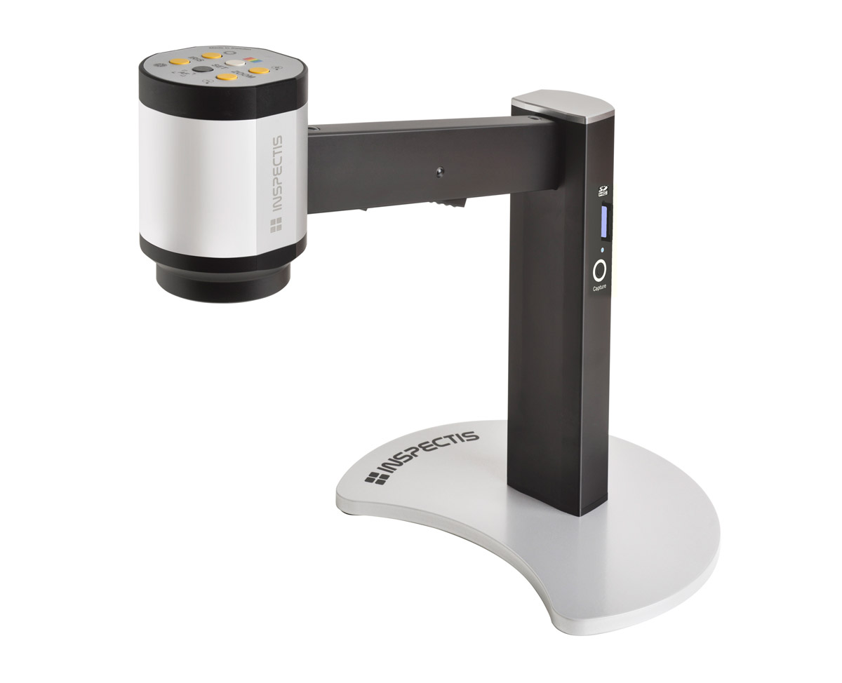Видеомикроскоп INSPECTIS C12-С (720p HD,зум 12x,РД 240мм,HDMI,штатив с подсветкой,SD-карта)
