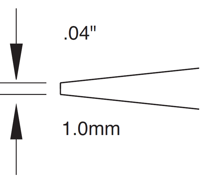 Картридж-наконечник для СV/MX, клин 12° 3.8х21.6мм (замена STTC-820V1)