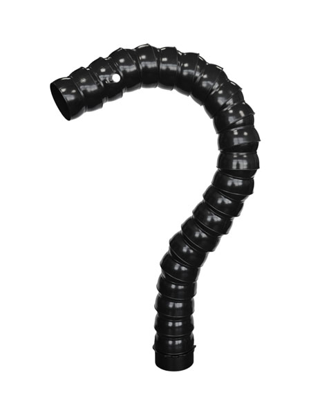 Дымоприемник с регулятором потока PURE-AIR 75мм х 1м (без раструба)