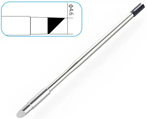 Картридж-наконечник для GT-Y130, косой срез 4.6х10мм, 45 град.