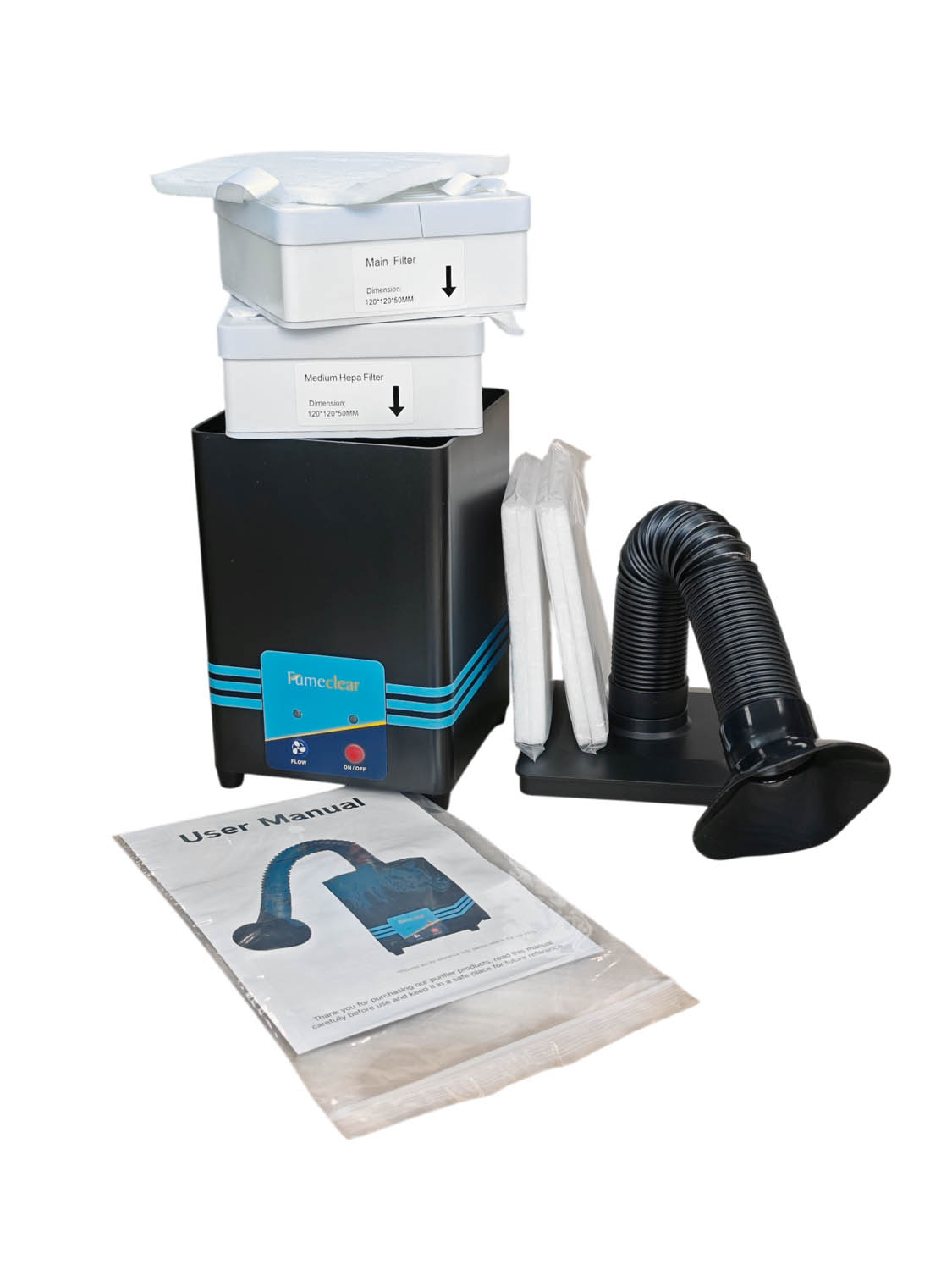 Дымоуловитель настольный FUMECLEAR FC-2001S с дымоприемником