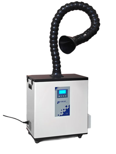 Дымоуловитель PURE-AIR PA-500TS-IQ-B с дымоприемником 75мм.