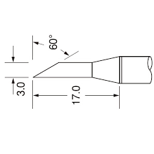 Наконечник для PS900, односторонний срез 3.00мм, серия F