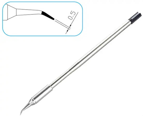 Картридж-наконечник для ST-1509, конус изогнутый 0.5мм