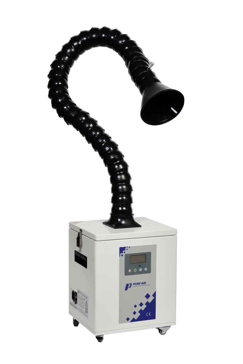 Комплект вытяжки PA-200LD-IQ-W (белый) с рукавом 75мм