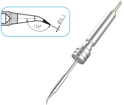 Картридж-наконечник для ST-1509, конус изогнутый 0.1 x 11мм