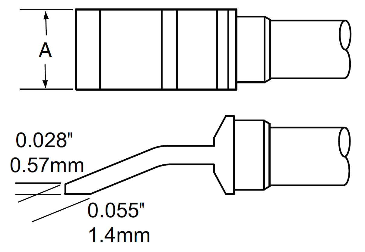 Картриджи-наконечники для MFR-H4-TW, шпатель, 28 мм, серия T (комплект)