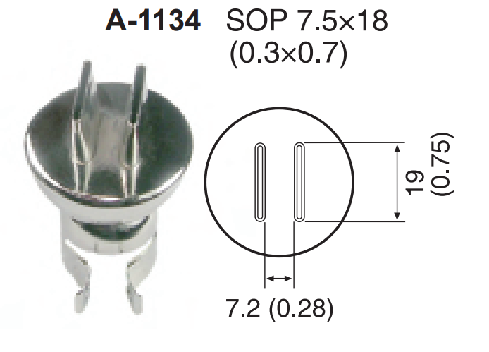 Насадка-сопло A1134, SOP 7.5х18мм