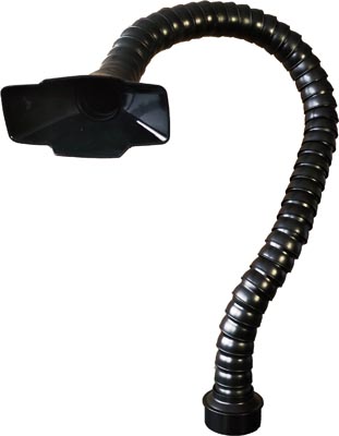 Дымоприемник гибкий 50мм х 1,2м с прямоугольным раструбом