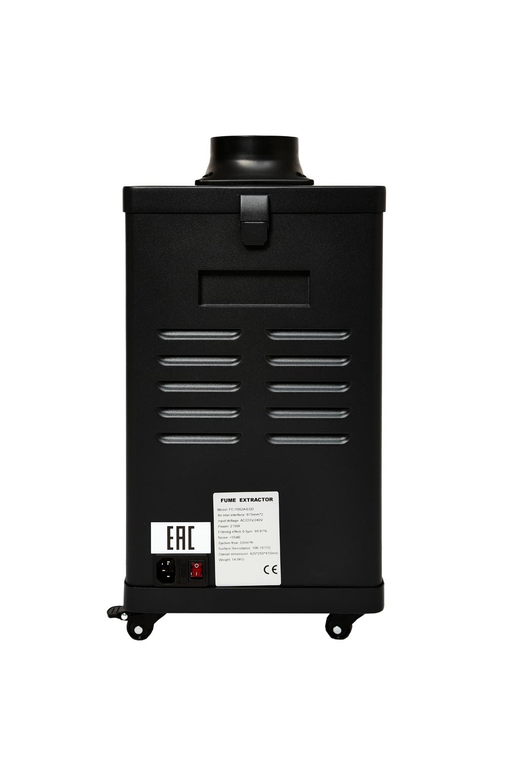 Дымоуловитель антистатический FUMECLEAR FC-1002A с дымоприемниками 2х50мм