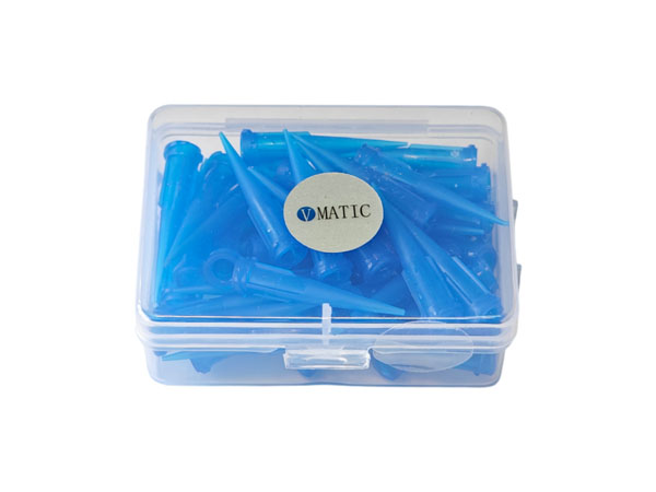 Иглы пластиковые конические TT 22G ID 0.41+/-0.03 Blue (50 шт)