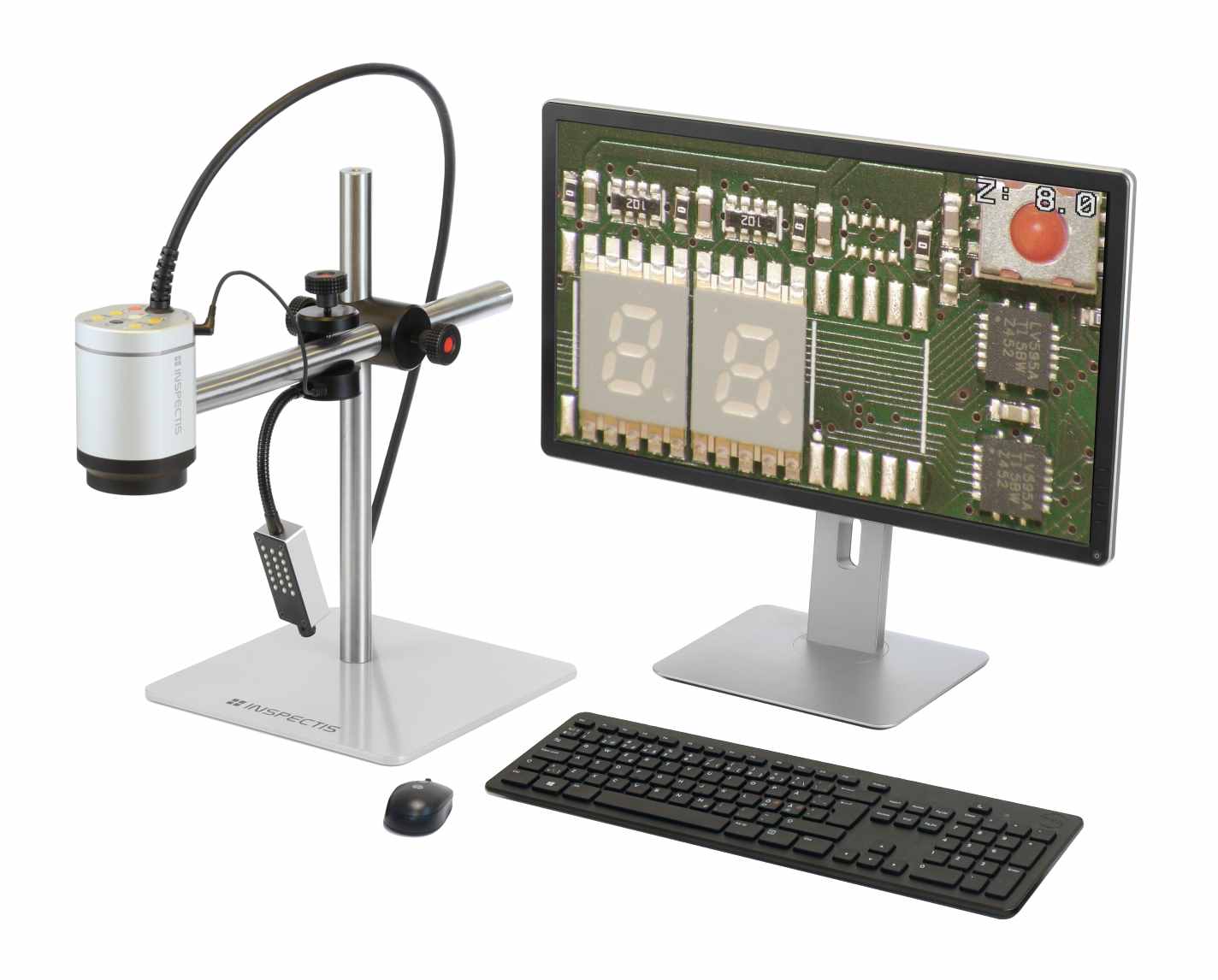Комплект с видеомикроскопом C12s (штатив,подсветка)