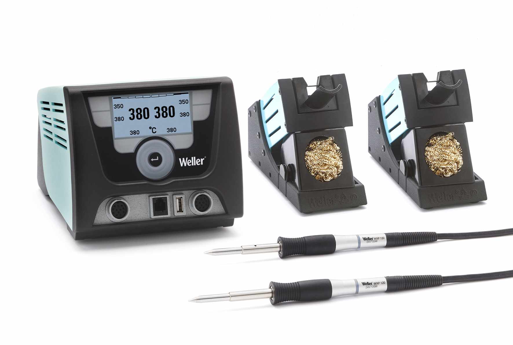 Паяльная станция Weller WX 2020 Set, 255Вт, два канала (WX 2, WXP 120 - 2 шт.) (замена T0053421699N)