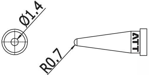 Наконечник для ST-100, конус 1.4мм