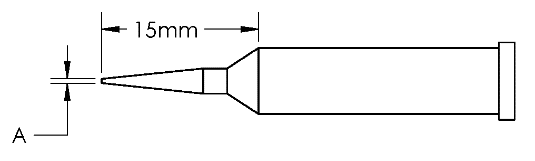 Наконечник GT6, конус, SHP, 0.5X15.0MM